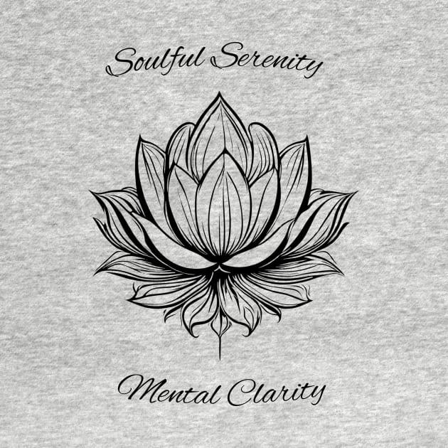Lotus Flower - Soulful Serenity Mental Clarity by Craftix Design